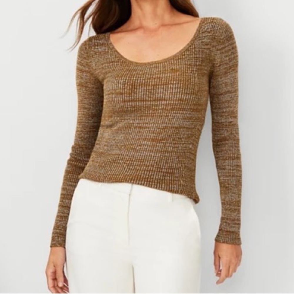 Sparkle scoop neck sweater